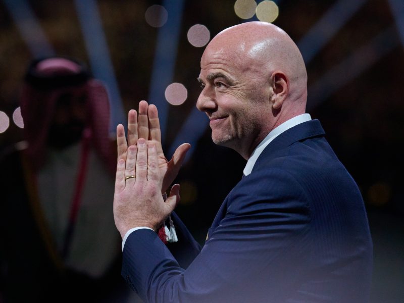 Gianni Infantino, presidente de la FIFA, después de la final de la Copa del Mundo Qatar 2022. Foto: Mexsport.