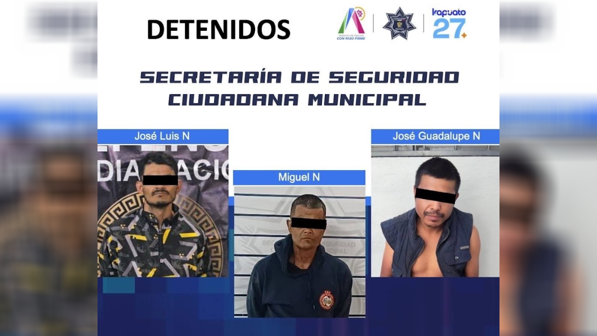 Detenidos con droga en Irapuato