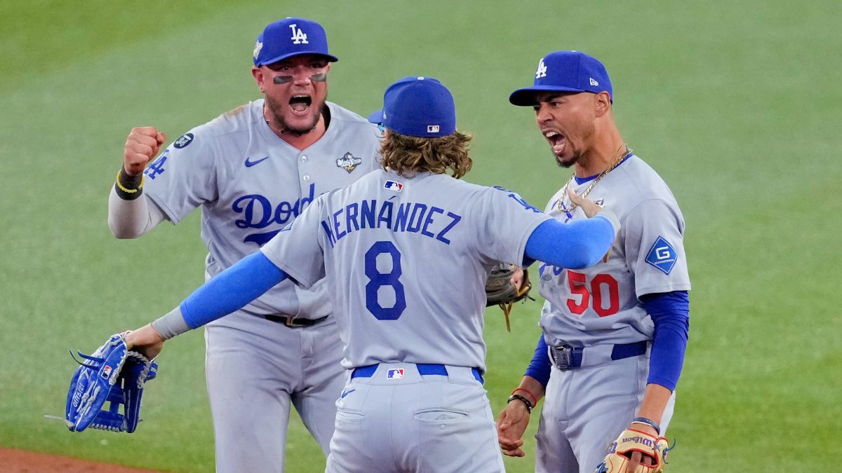 Los Dodgers de Los Ángeles celebran su victoria en el juego 6 de la Serie Mundial 2025.