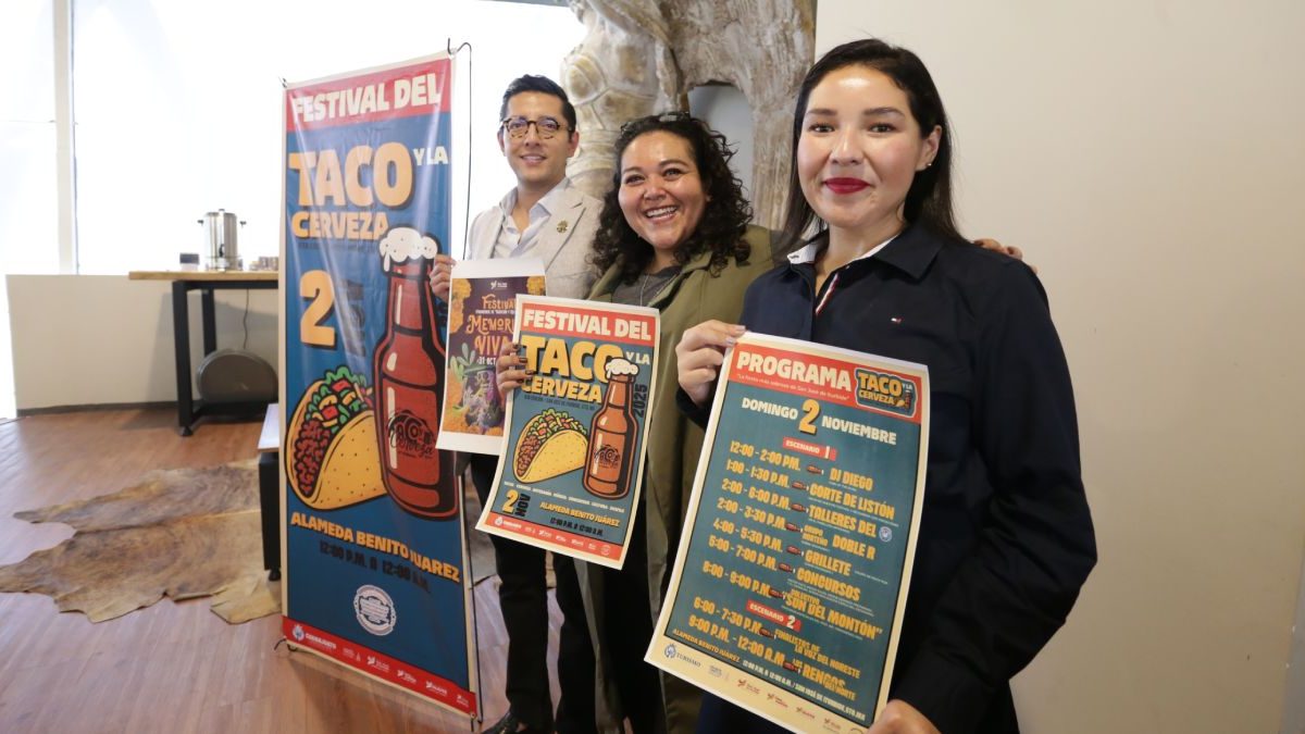 David Ayala, María de Lourdes Rodríguez y María Guadalupe Sinecio invitan al festival. Foto: Gerardo García