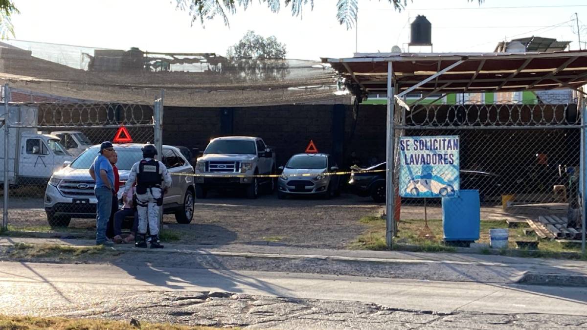 Heridos en lote de autos en Salamanca