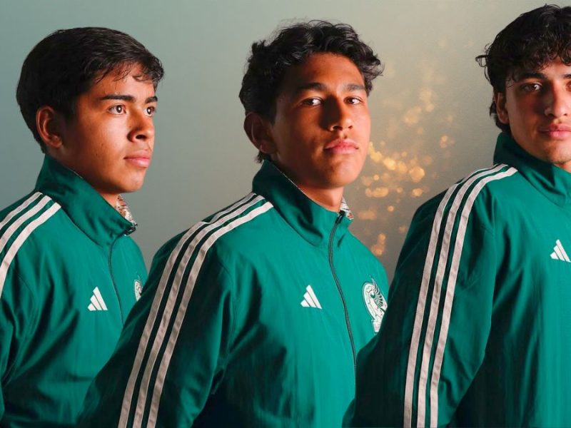 Karin Hernández, Michael Corona y Abdon Turrubiates, juveniles del Club León que irán al Mundial Sub-17 en Qatar 2025.