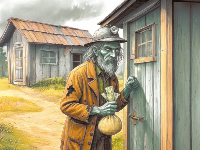 El muerto que regresó de la tumba a pagar su deuda. Ilustración Jorge García