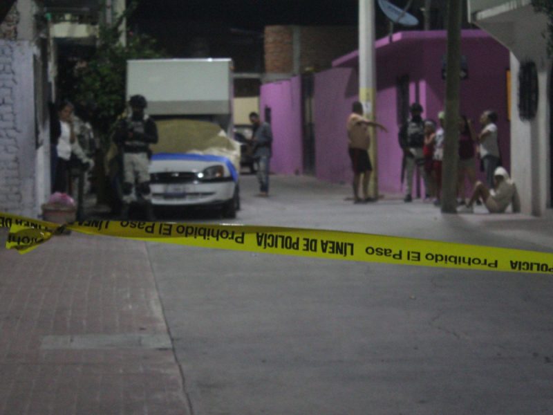 Lugar del ataque en la colonias Las Heras, el 30 de octubre de 2025