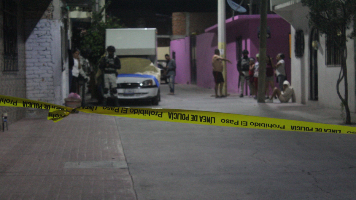 Lugar del ataque en la colonias Las Heras, el 30 de octubre de 2025