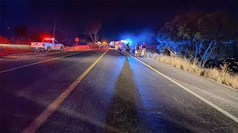 La tragedia sucedió a la altura de la comunidad Cruz de Aguilar, en dirección a El Saucillo. Foto: Staff AM