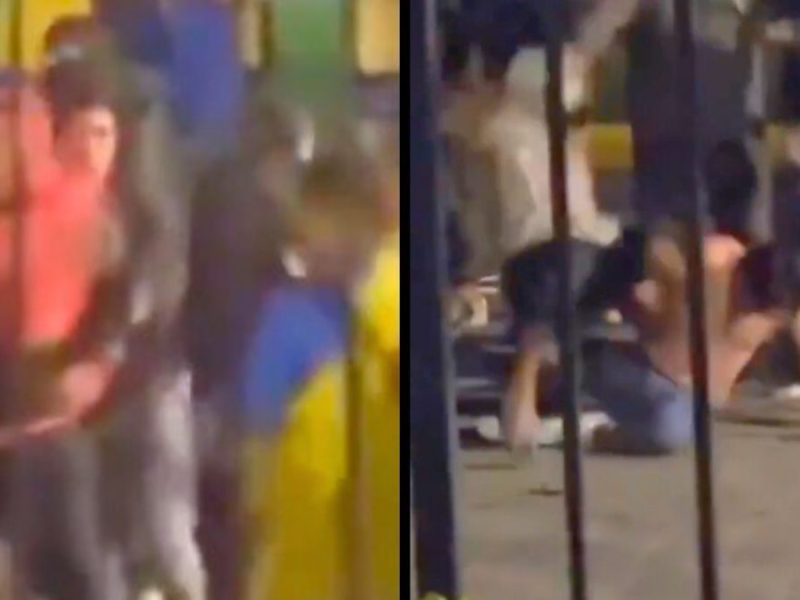 Aficionados de América y Toluca armaron una campal. X.