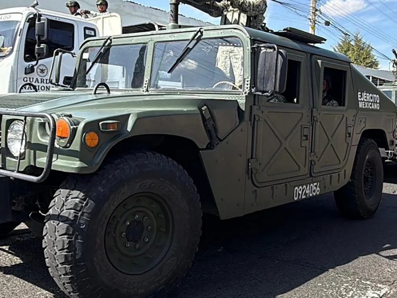 Soldados y GN en Michoacán