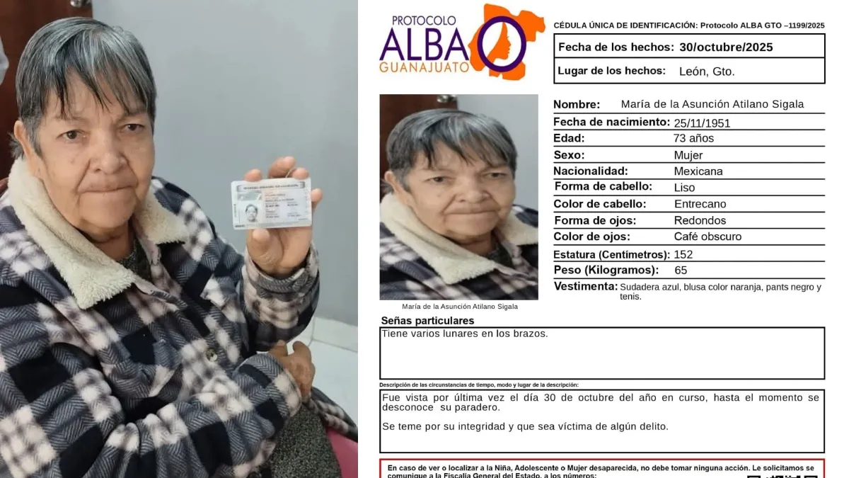 mujer desaparecida en León