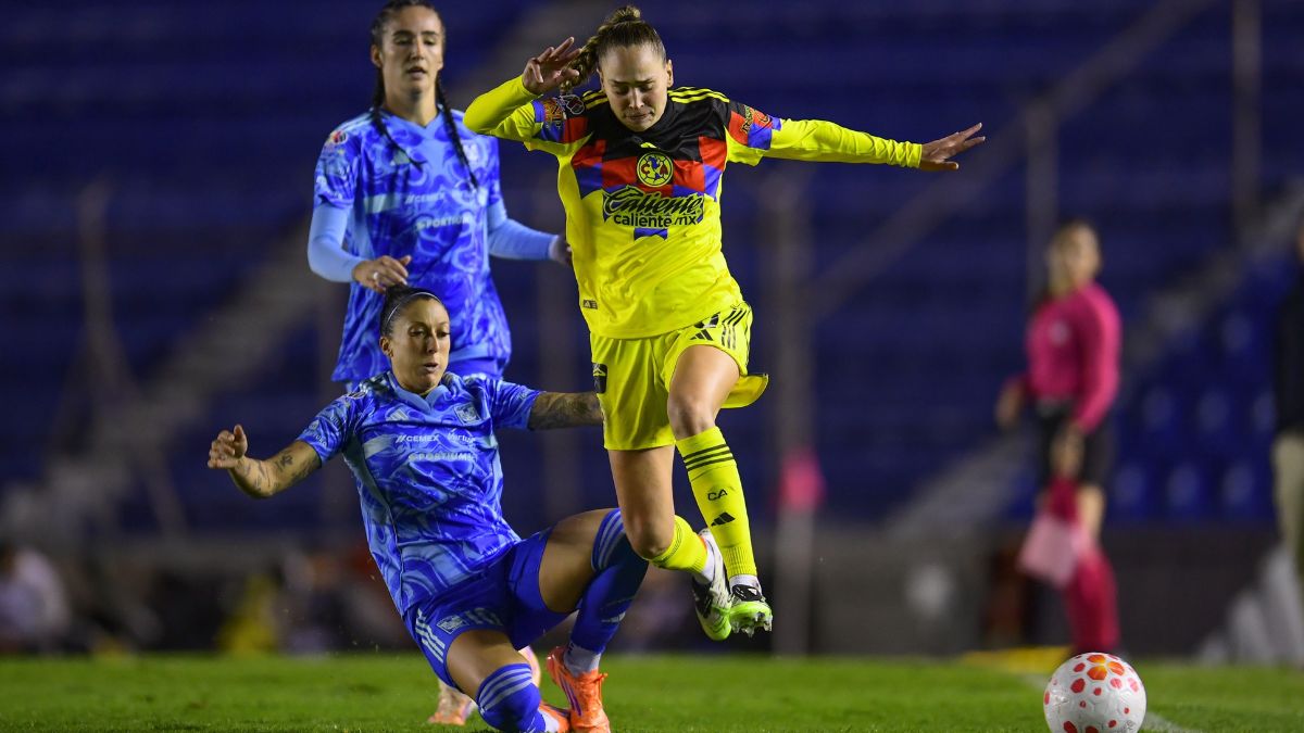 América y Tigres en su partido de la fase regular del Apertura 2025. Foto: Mexsport.