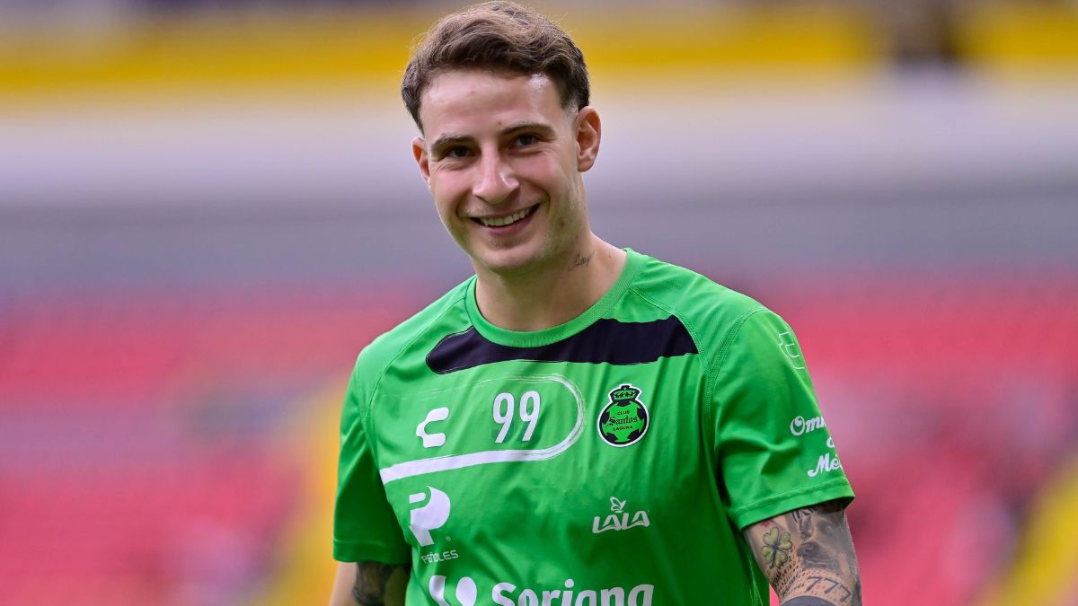 Barticciotto en un calentamiento del Santos Laguna. Foto: Mexsport.