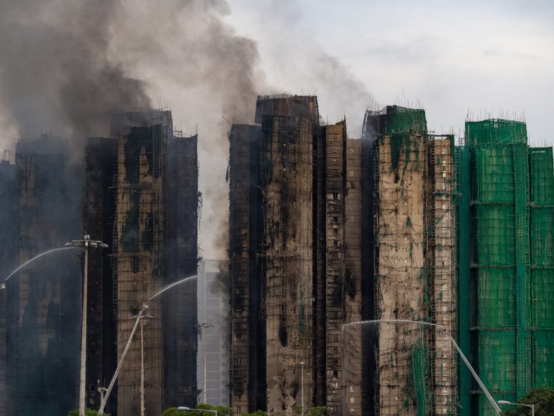 Incendio en Hong Kong