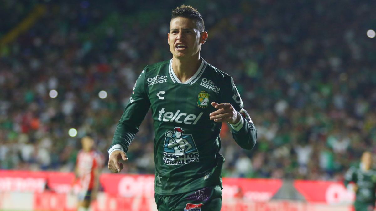 James Rodríguez jugó dos torneos de Liga MX con el Club León. MexSport.