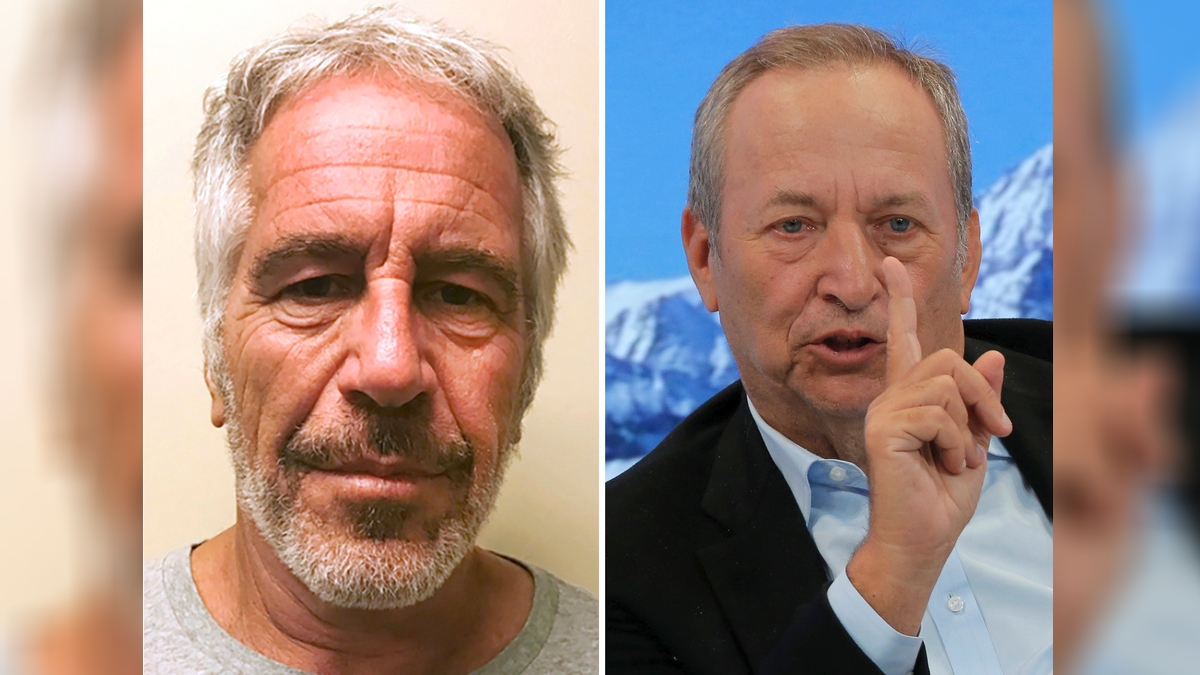 Jeffrey Epstein y Larry Summers, exsecretario del Tesoro de EU.