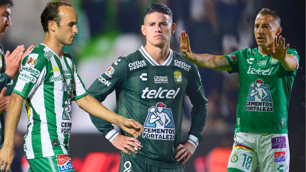 Landon Donovan, James Rodríguez y Andrés Guardado jugaron para León en la última década. MexSport.