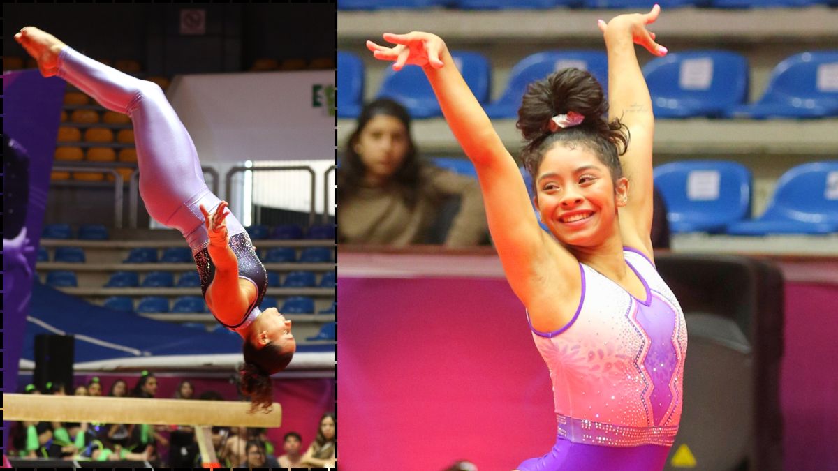 Luciana Alvarado y Ayoshi Martínez dieron una exhibición en la Copa Amistad de gimnasia en León. Gerardo García.