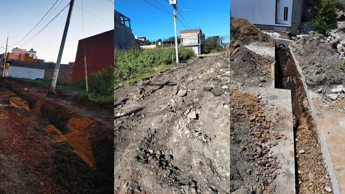 Obras en pausa en Moroleón