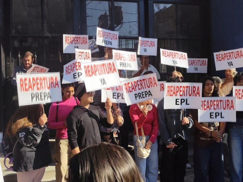 Protesta de alumnos de la UG