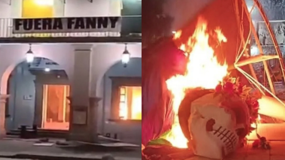 Protesta en Apatzingán queman palacio por Carlos Manzo