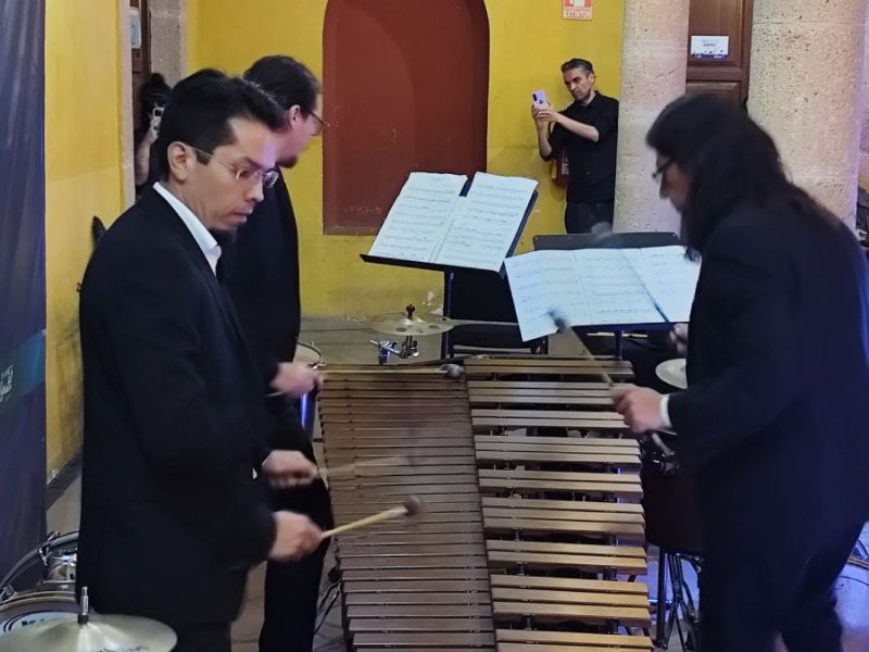 Trío de Percusiones Pulsar en Casa Luis Long