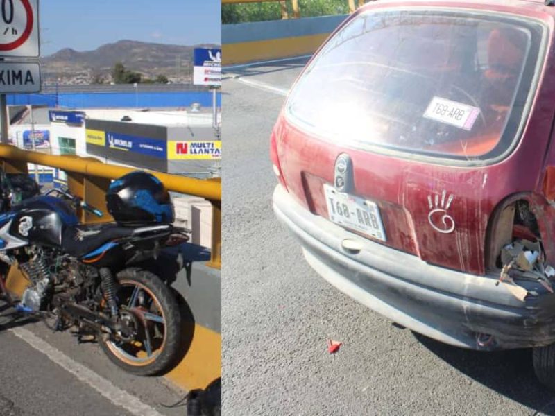 Accidente en León termina con caída de joven de un puente