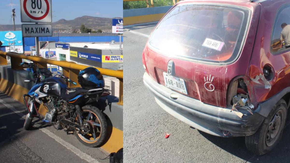 Accidente en León termina con caída de joven de un puente