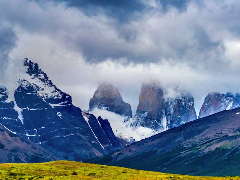 tormenta de nieve Torres del Paine