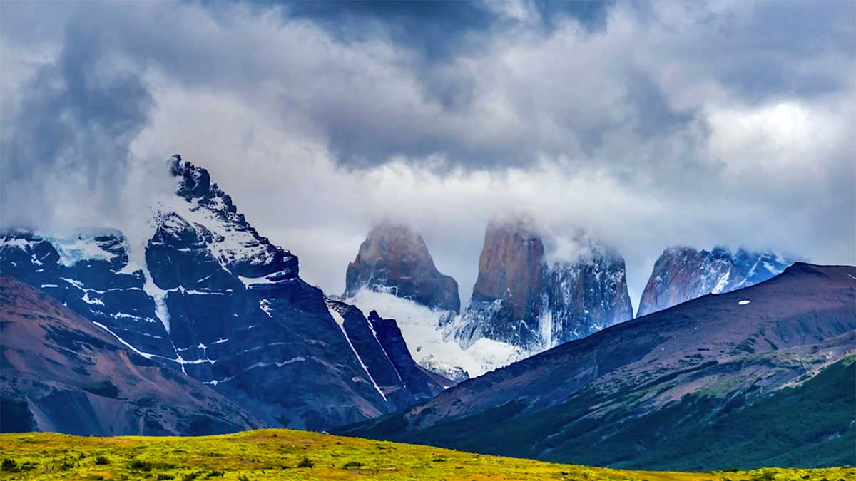 tormenta de nieve Torres del Paine