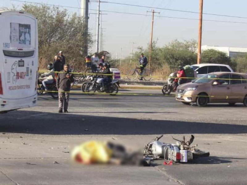 Motociclista muerto en bulevar Timoteo Lozano