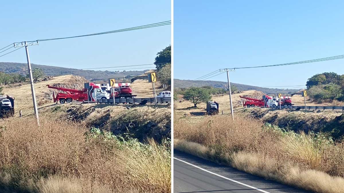 tráiler vuelca autopista Morelia-Salamanca