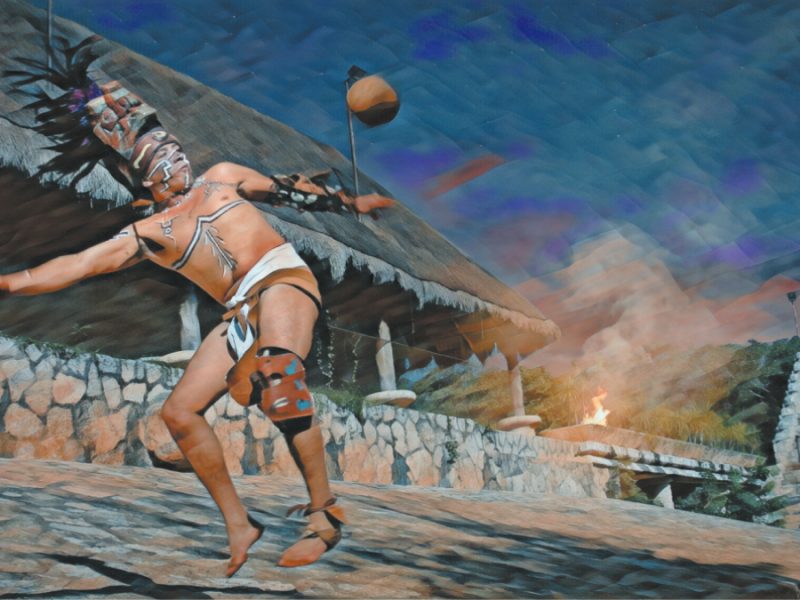 Juego de pelota prehispánico en León