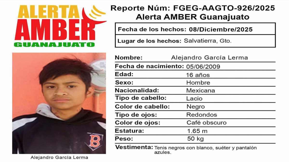 Alerta Amber Guanajuato