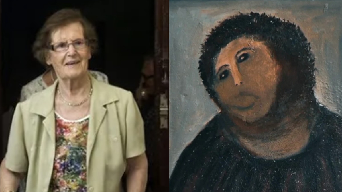 Cecilia Giménez, autora de la mediática restauración del 'Ecce Homo'
