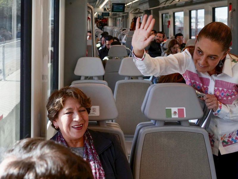 Reclaman a Sheinbaum por obras incumplidas en construcción del tren que va al AIFA