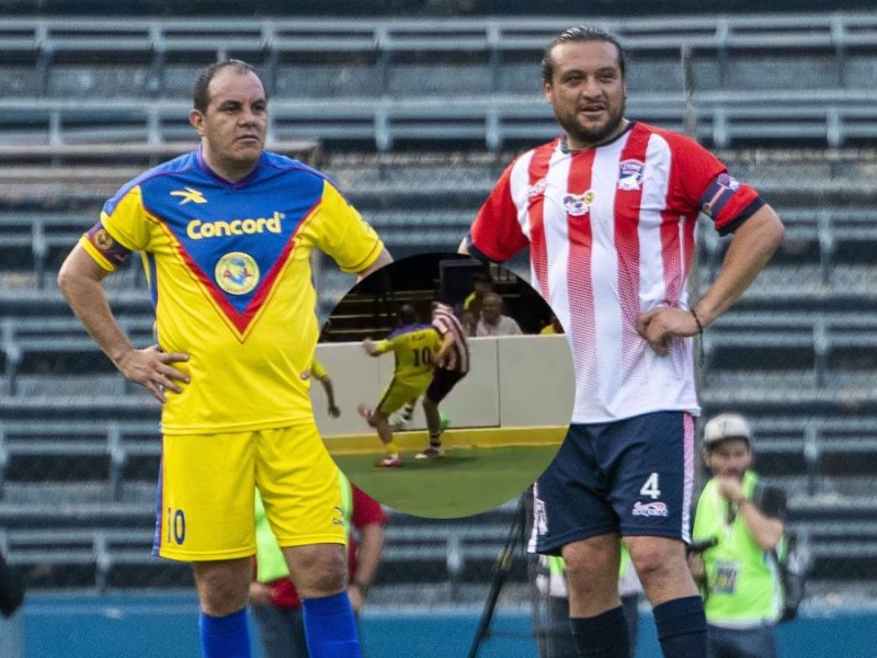 Le devuelven golpe a Cuauhtémoc Blanco; Héctor Reynoso da patada al diputado en partido