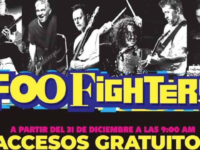 Inicia este miércoles 31 entrega de boletos gratis para concierto de Foo Fighters