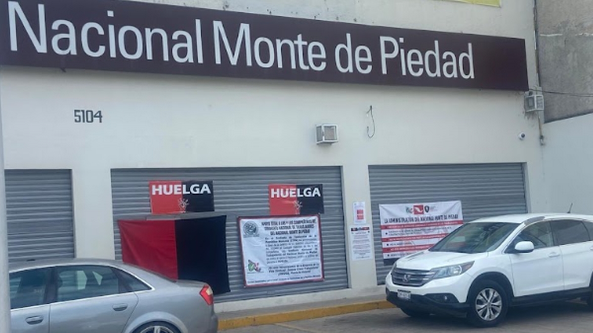 Huelga en Nacional Monte de Piedad en León