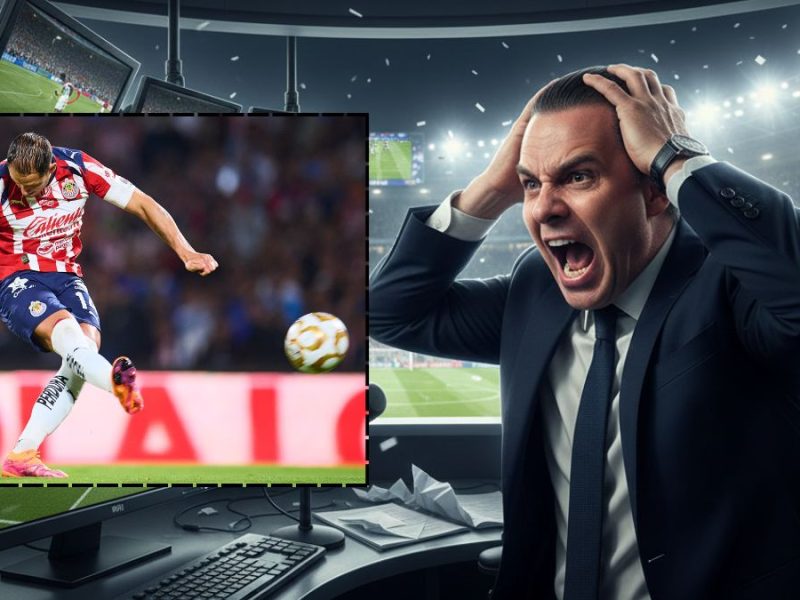 Javier Hernández falló un penal en el Cruz Azul Vs Chivas. Imagen generada con inteligencia artificial.