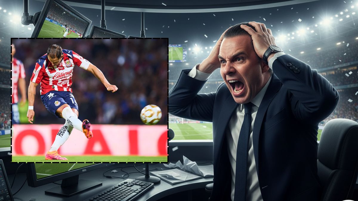 Javier Hernández falló un penal en el Cruz Azul Vs Chivas. Imagen generada con inteligencia artificial.