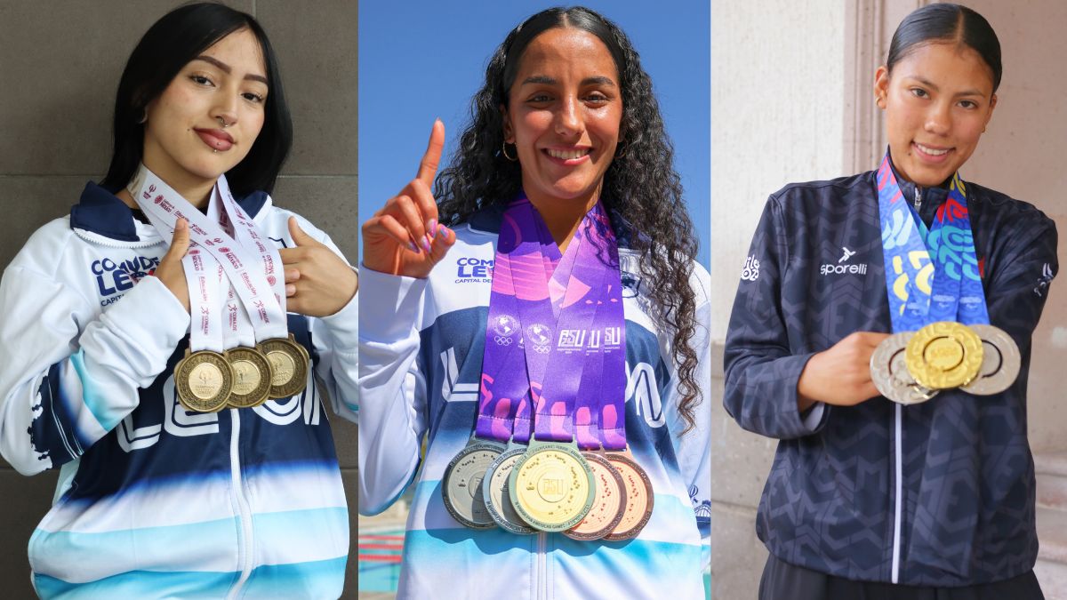 Kelly López, Celia Pulido y Regina Gómez destacaron en 2025 para el deporte de León.