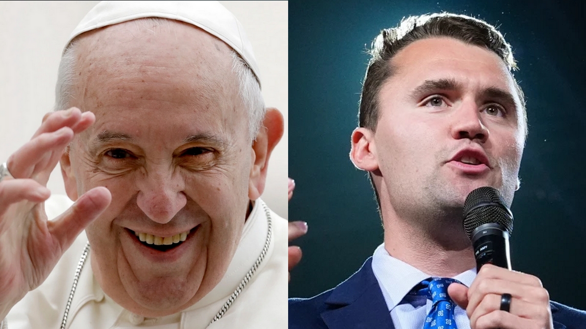 Papa Francisco y el activista Charlie Kirk