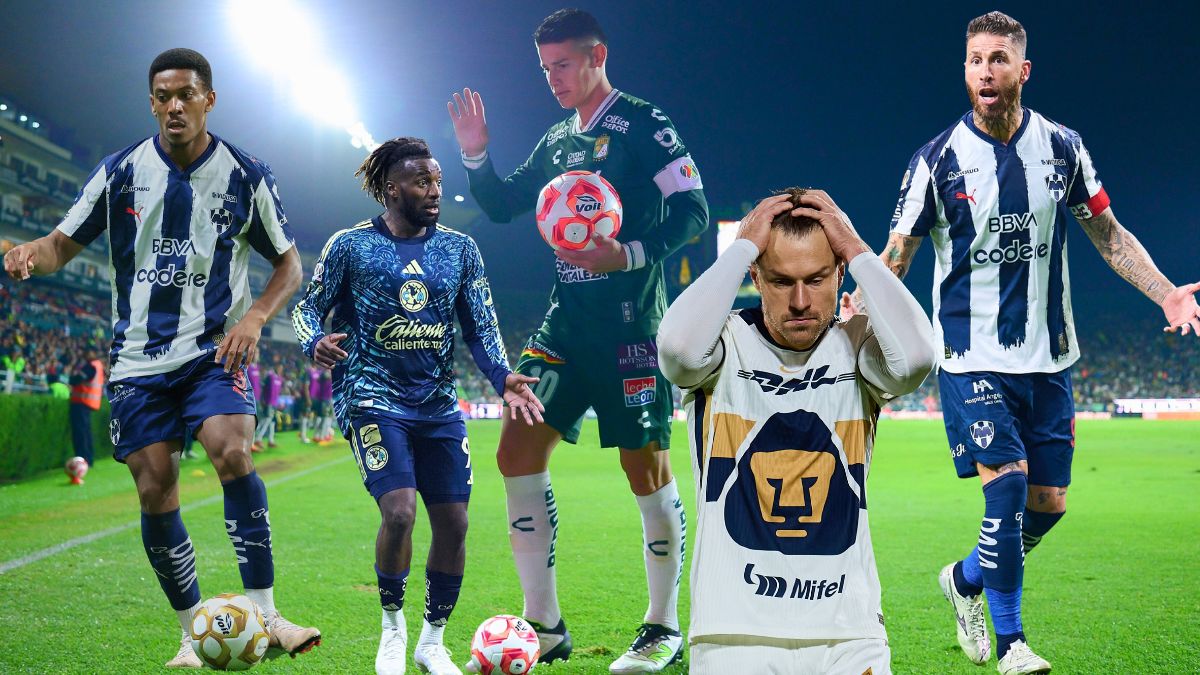Martial, Saint-Maximin, James, Ramsey y Ramos fracasaron en el Apertura 2025 de la Liga MX. MexSport.