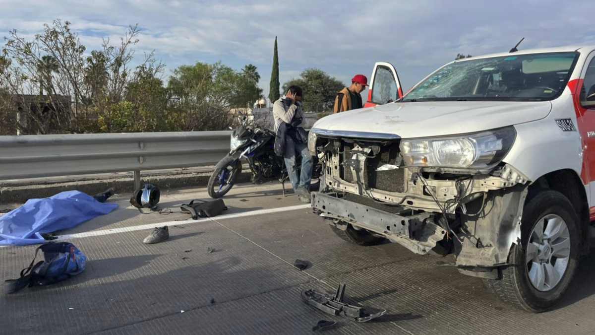 Motociclista muerto en Eje Metropolitano