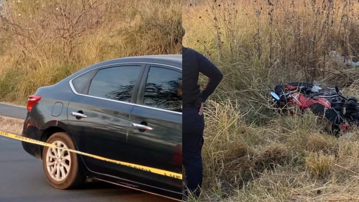 Motociclista accidente Comonfort