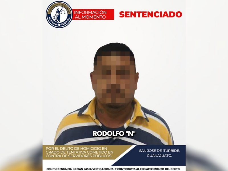 Sentenciado tentativa de homicidio contra funcionarios San José Iturbide