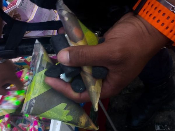 Decomisan pirotecnia en operativo en inmediaciones del Mercado 1 de Mayo