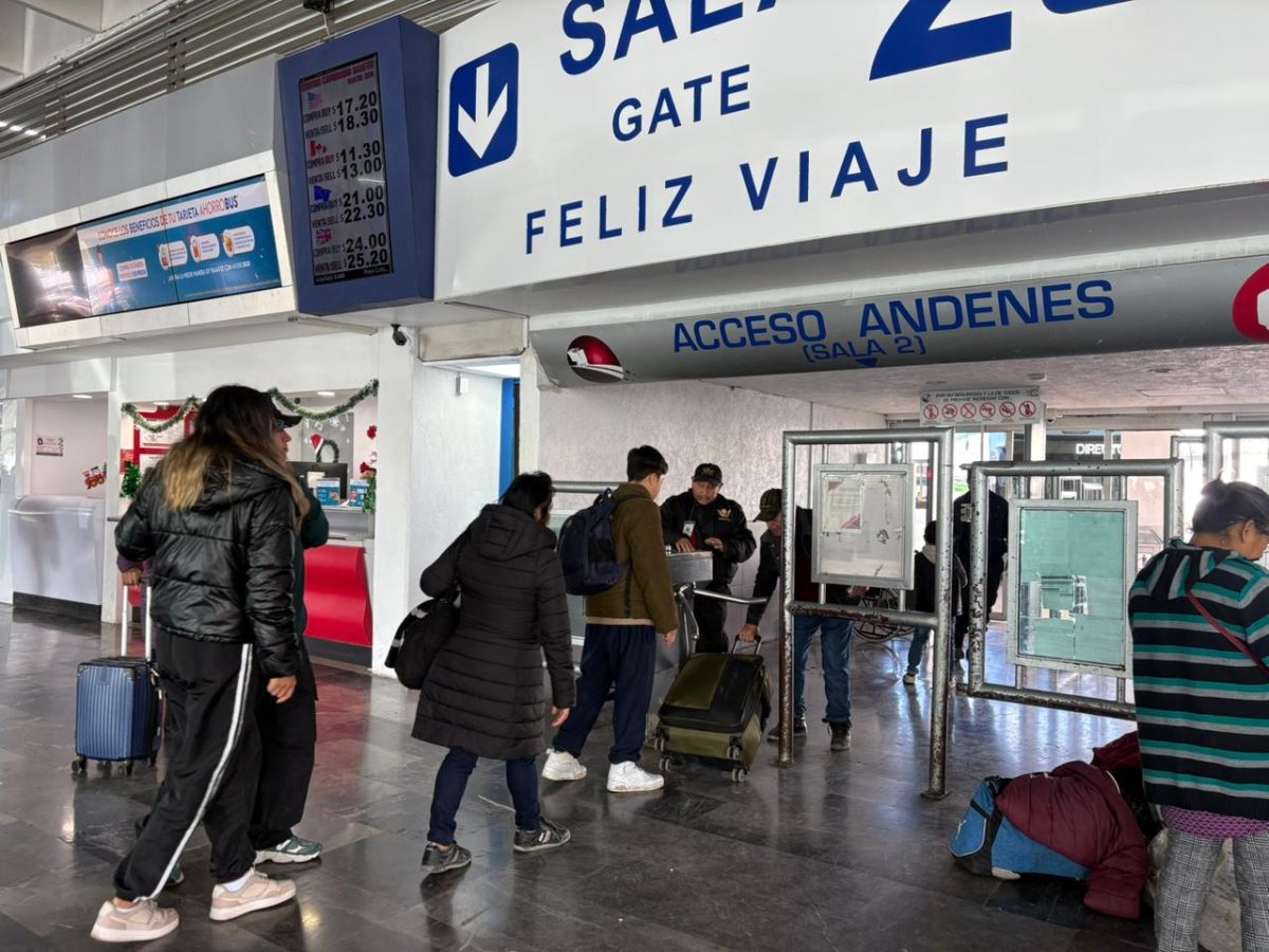 Se registró poca afluencia en fin de año en la central de autobuses