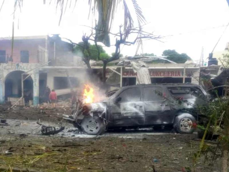 coche bomba en Michoacán