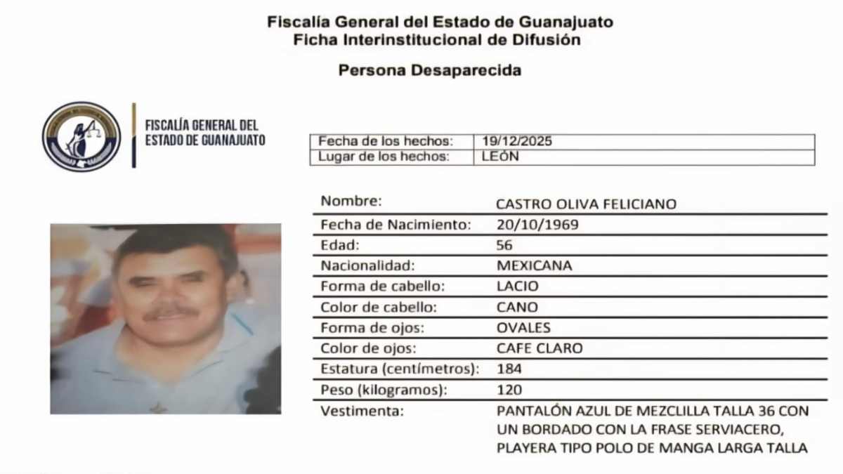 desaparición en León