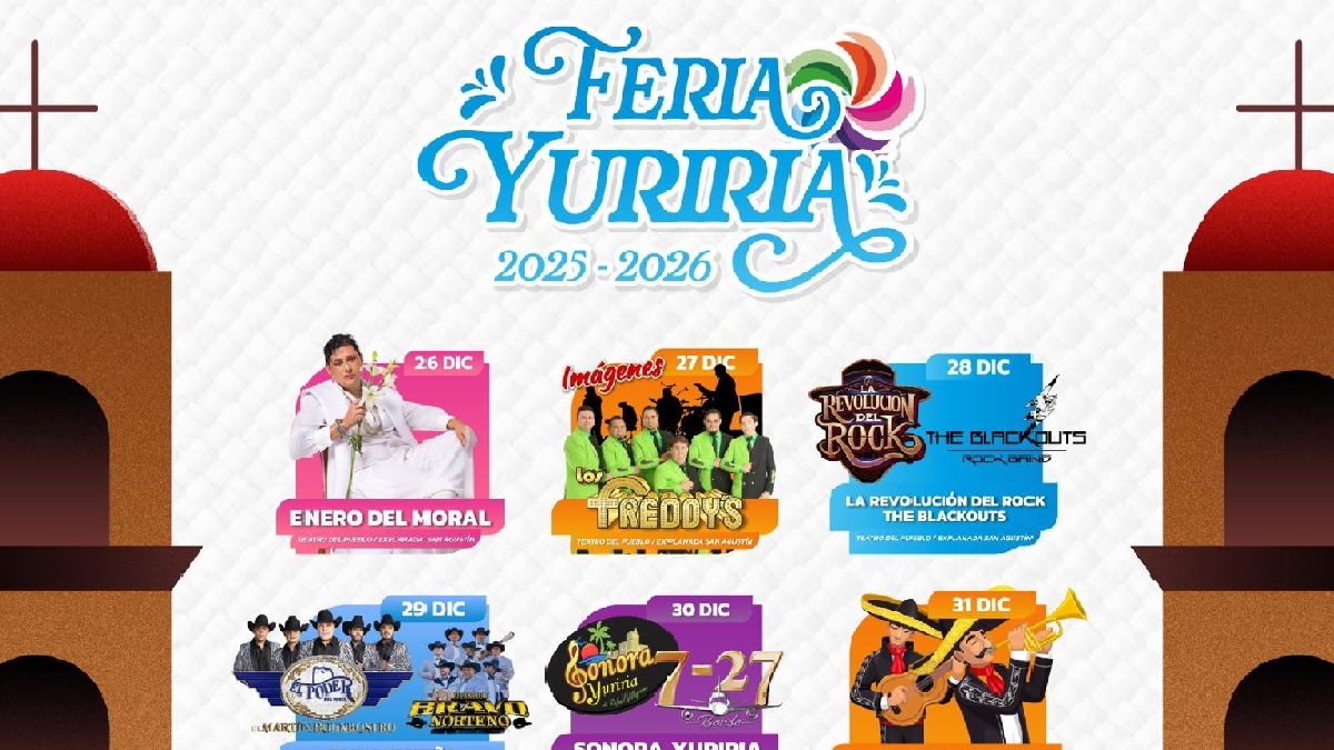 Feria de Yuriria 2025-2026 artistas